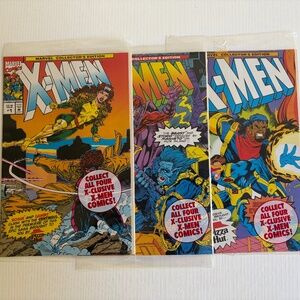Marvel Collector's Edition X-Men #1, #3, and #4 by Pizza Hut (1993)
